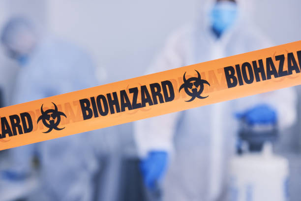 Professional Biohazard Cleanup technician working in Ramsey, NJ